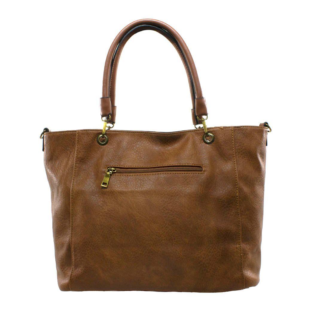 Cartera Grande 2 Cierres Tostado-2