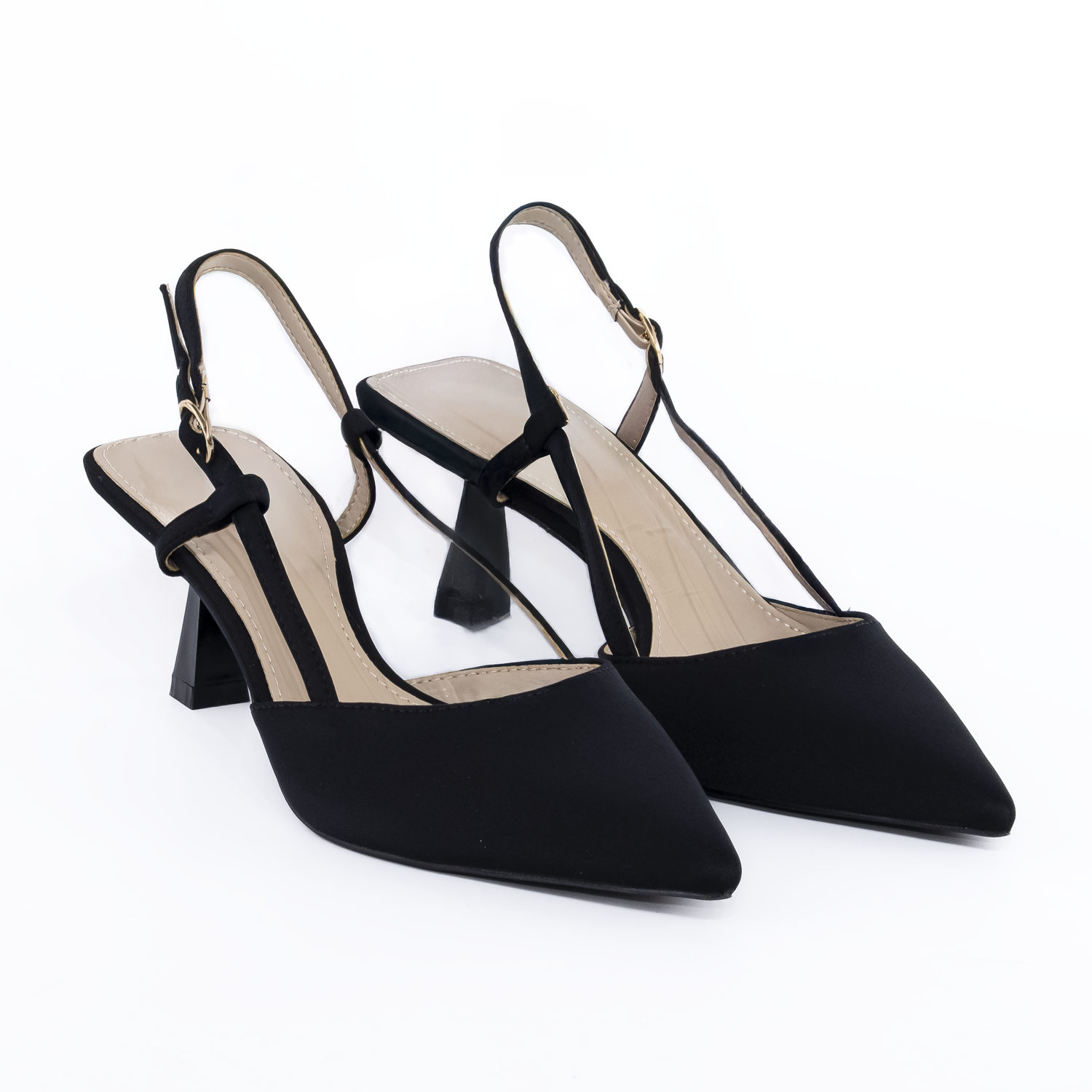 Stiletto abierto regulador lateral Negro-3