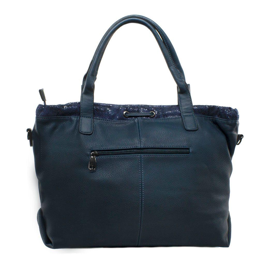 Cartera C/Argolla Azul-2