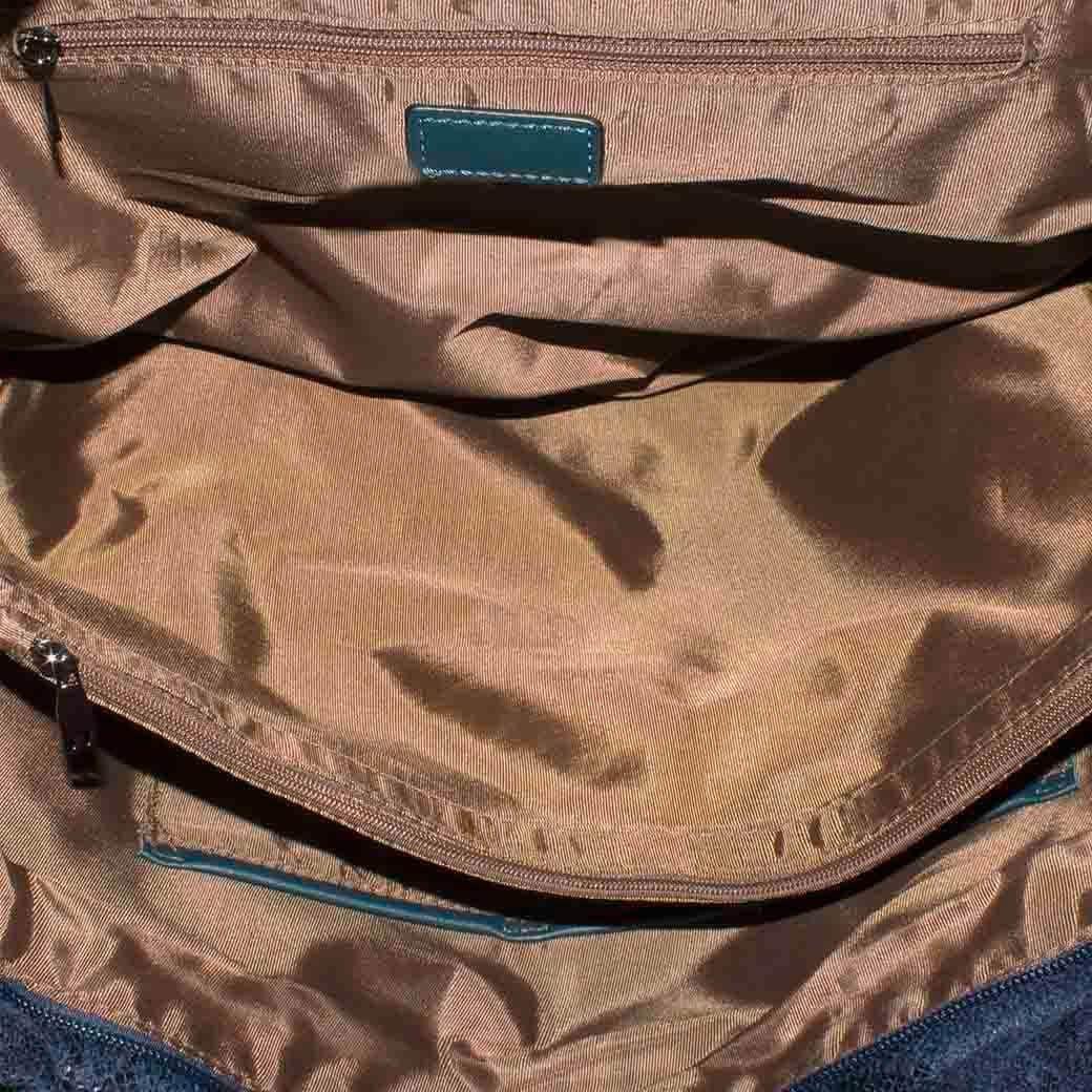 Cartera C/Argolla Azul-3