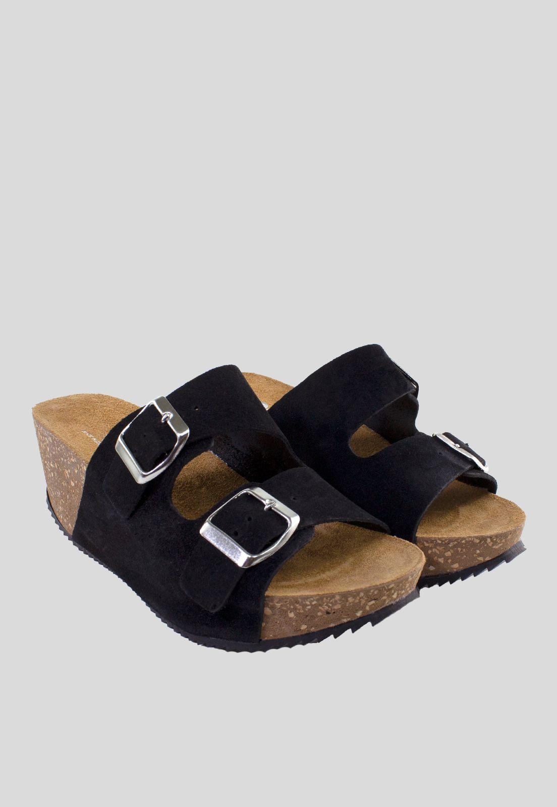 Sandalia Reno 2 Hebillas Negro-3