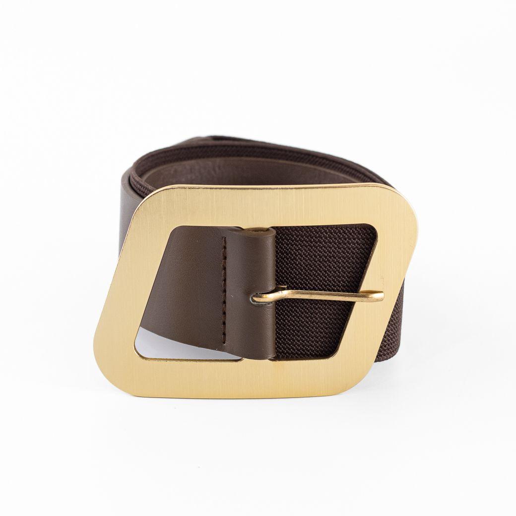 Cinturón Elastico Hebilla Metal Mujer Moro Mailea-0