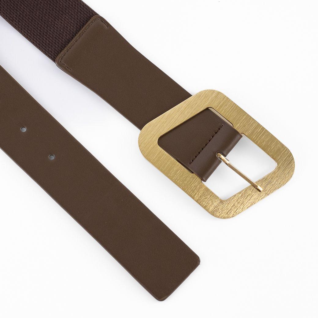 Cinturón Elastico Hebilla Metal Mujer Moro Mailea-2