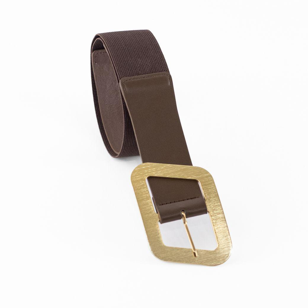 Cinturón Elastico Hebilla Metal Mujer Moro Mailea-3