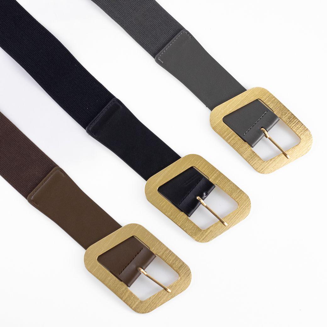 Cinturón Elastico Hebilla Metal Mujer Moro Mailea-4