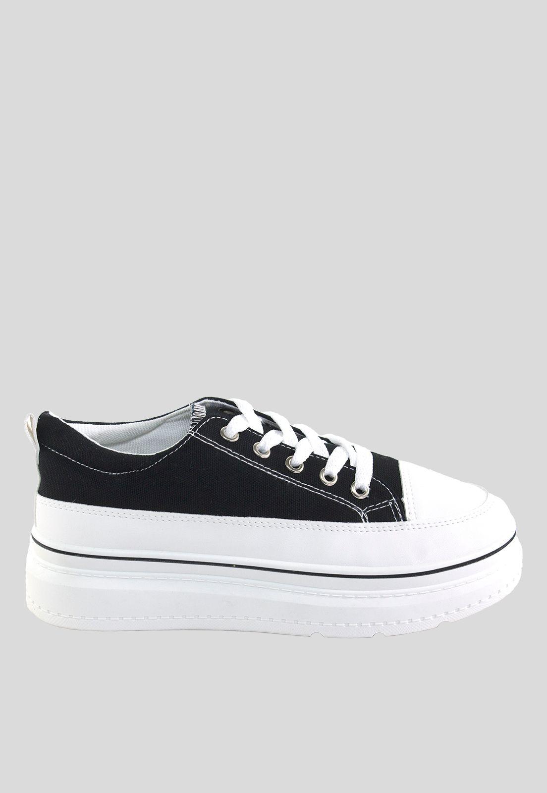 Zapatilla Plat. Lisa Lona Negro-1