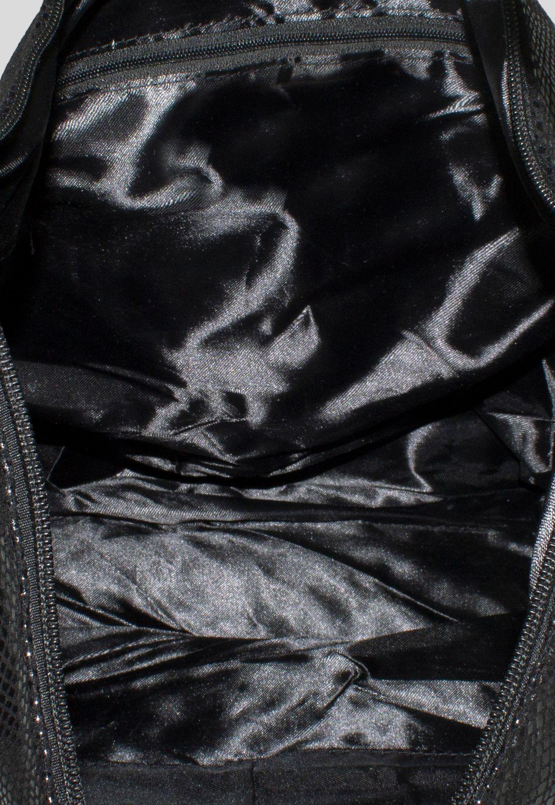 Cartera Grande Bote Piton Negro-3