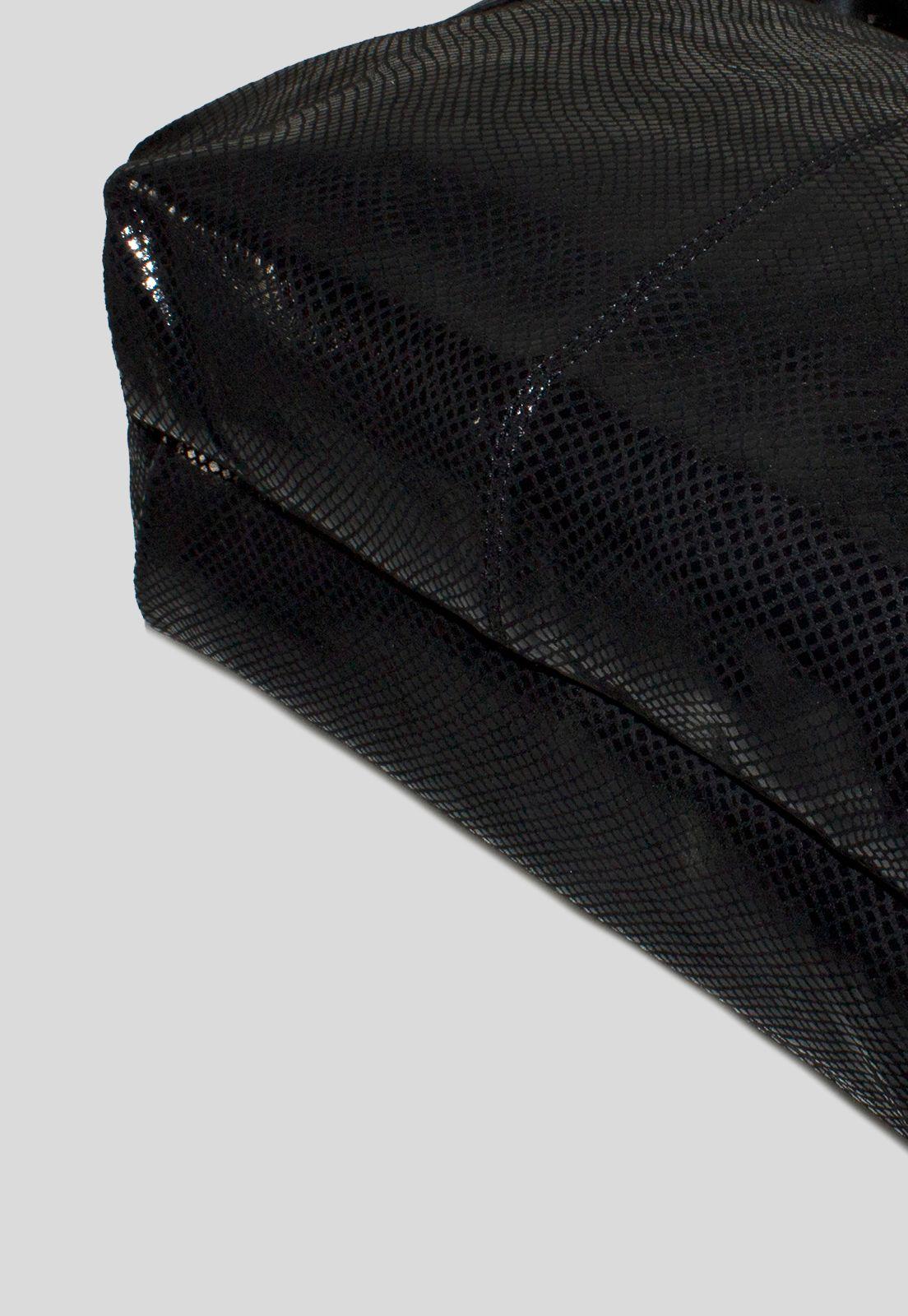 Cartera Grande Bote Piton Negro-4