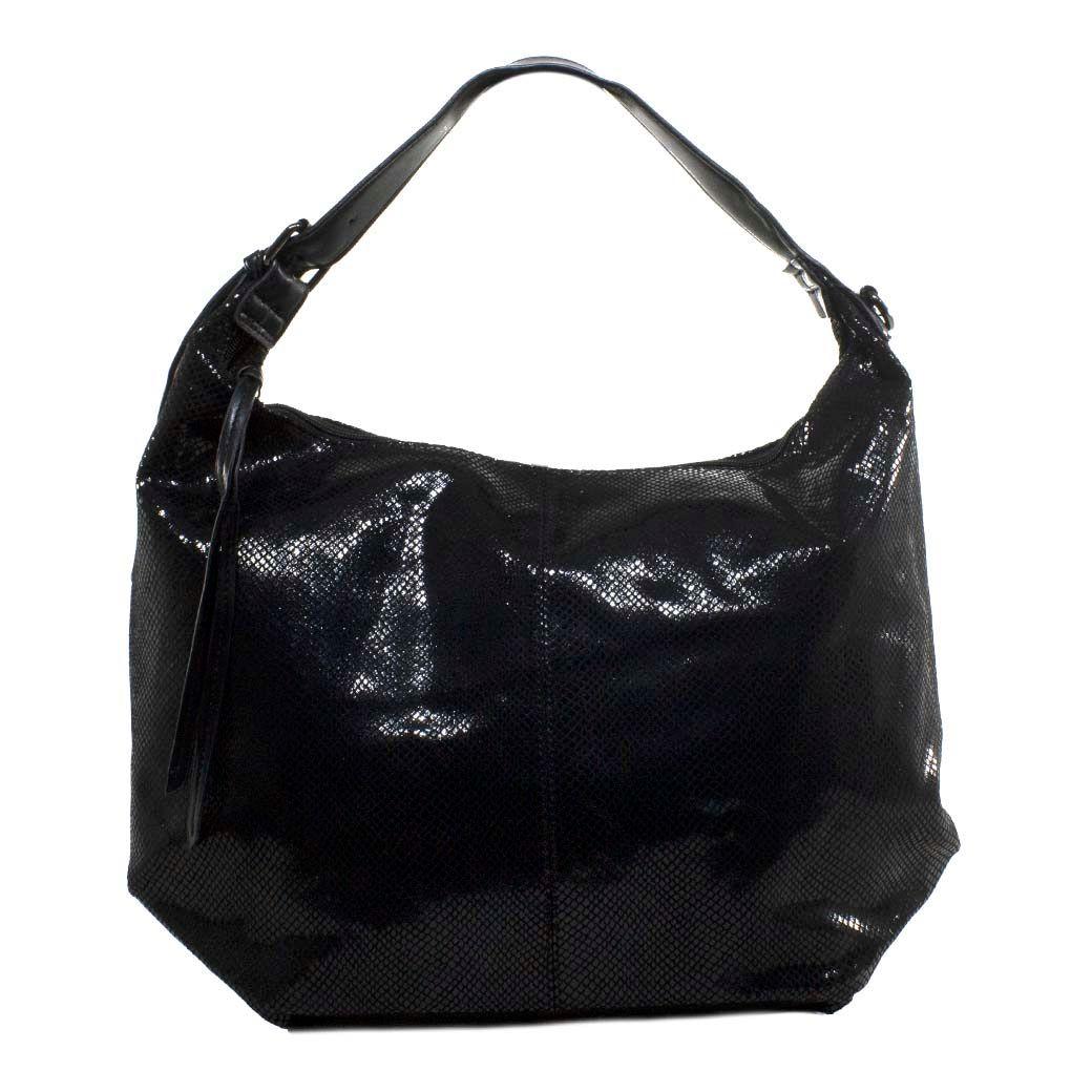 Cartera Grande Bote Piton Negro-0