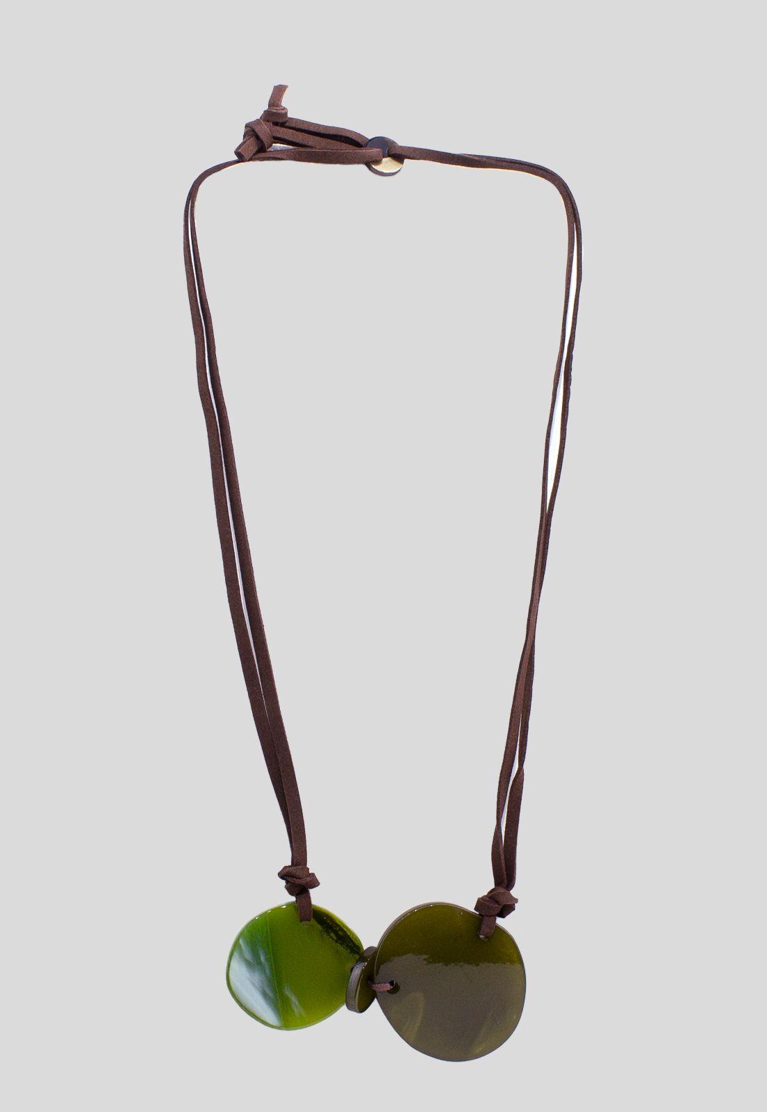 Collar Placa Simple Verde-0