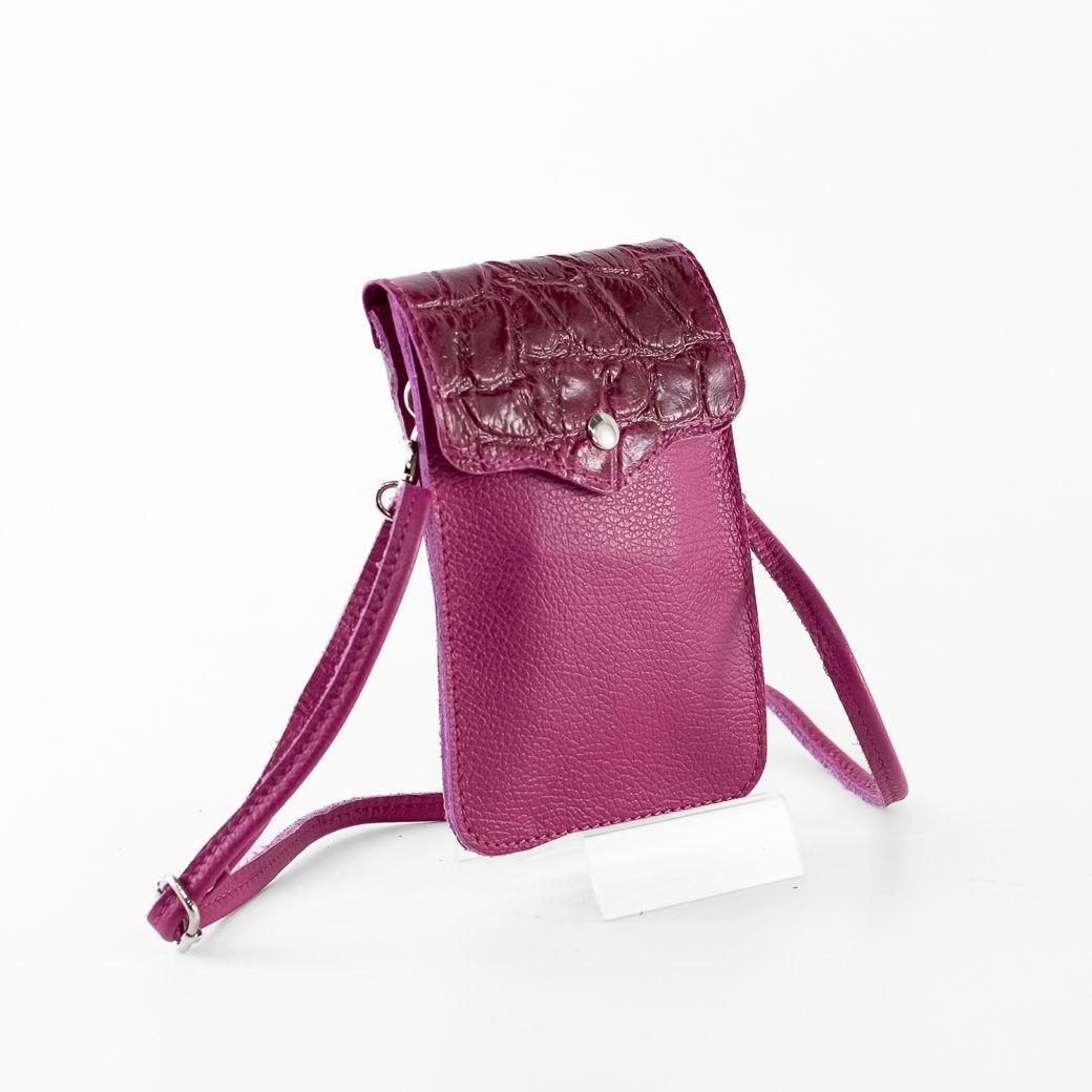 Portacelular Cuero Coco Mujer Fucsia Mailea-3