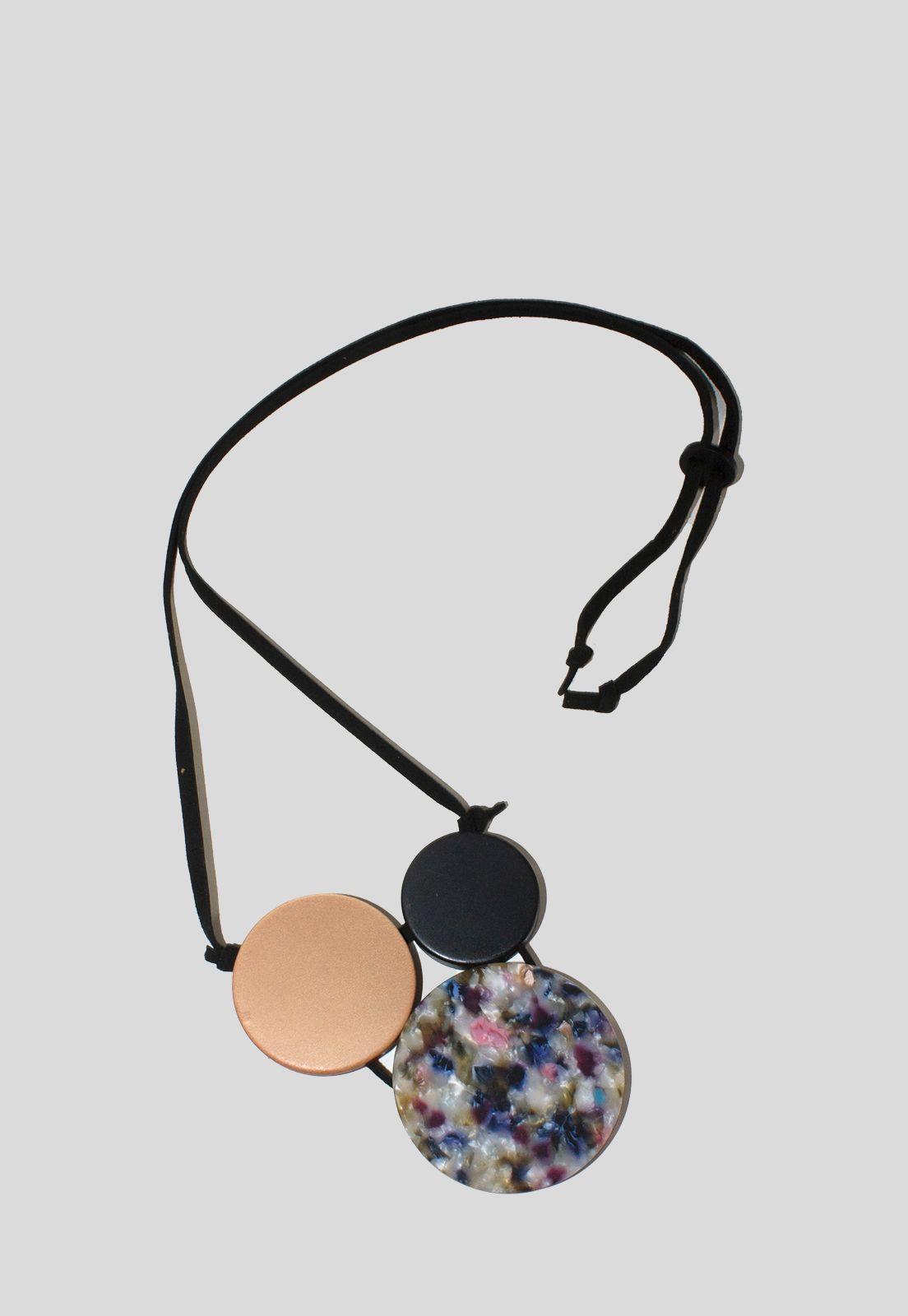 Collar 2 placas 1 ponseada Multicolor-2