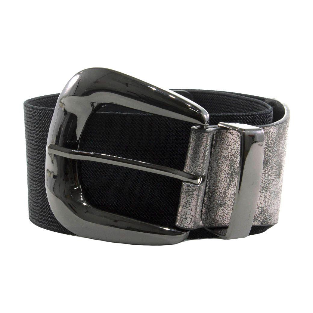 Cinturon elastico ancho heb. Gruesa Asfalto-0