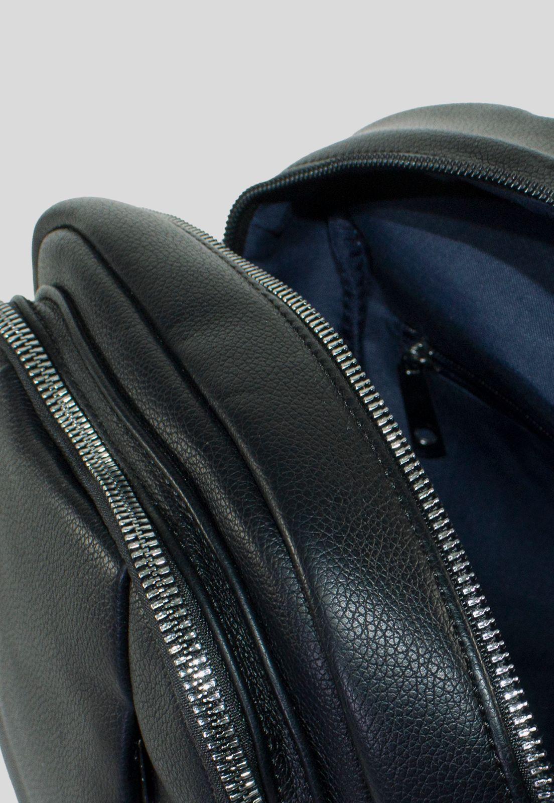 Mochila 2 Cierres Frontales Negro-3