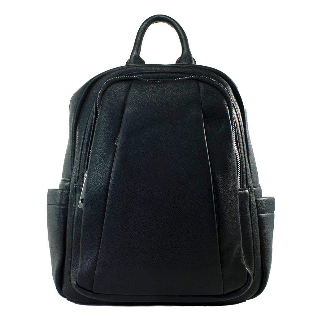 Mochila C/2 Cierres Frontales Negro-0