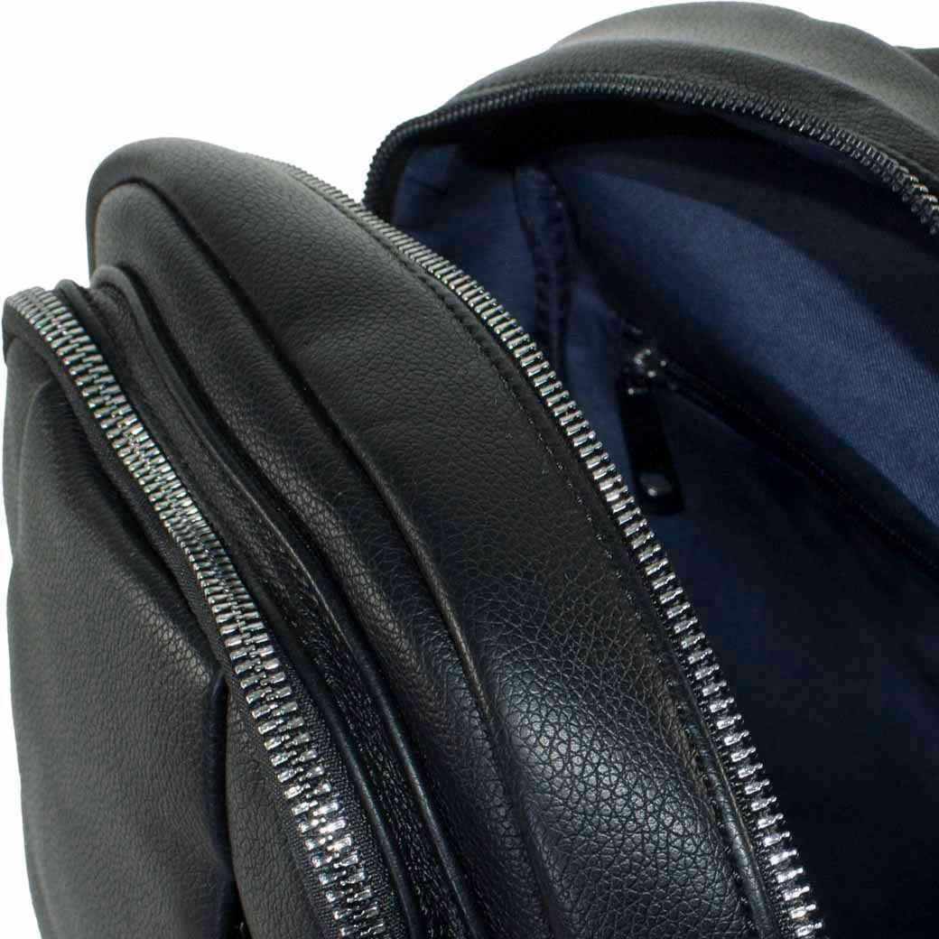 Mochila C/2 Cierres Frontales Negro-3