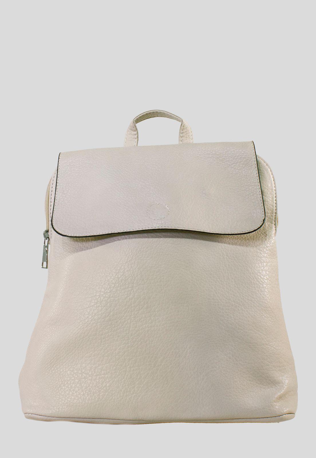 Mochila Con Iman Frontal Beige-0