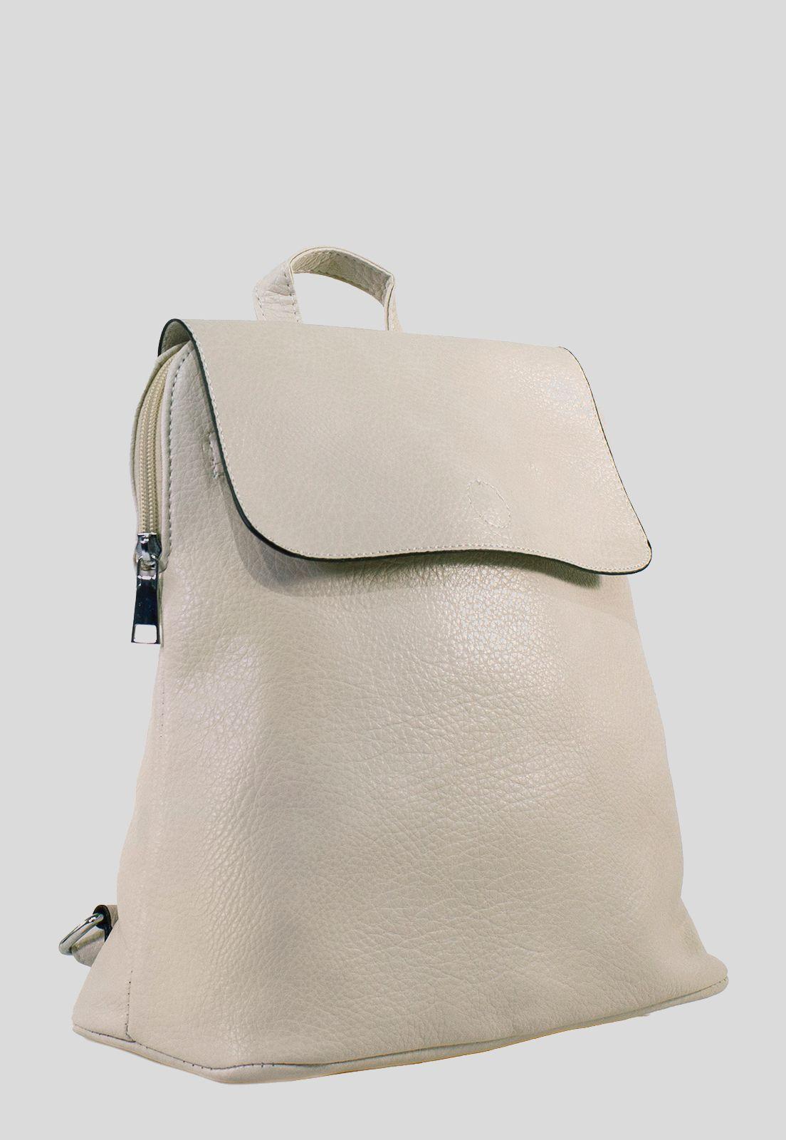 Mochila Con Iman Frontal Beige-1