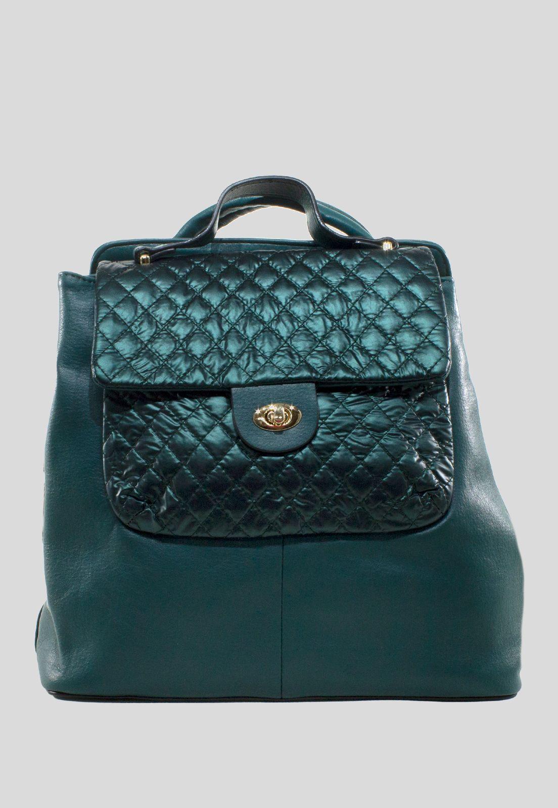 Mochila Grande acolchada Verde-0