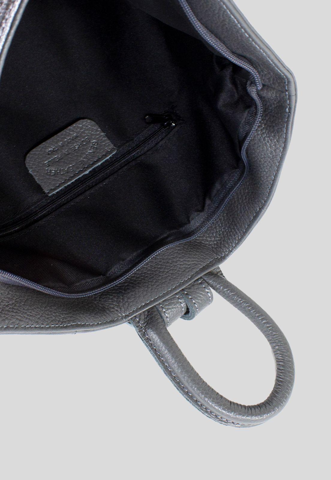 Mochila Cuero Bimaterial Asfalto-3
