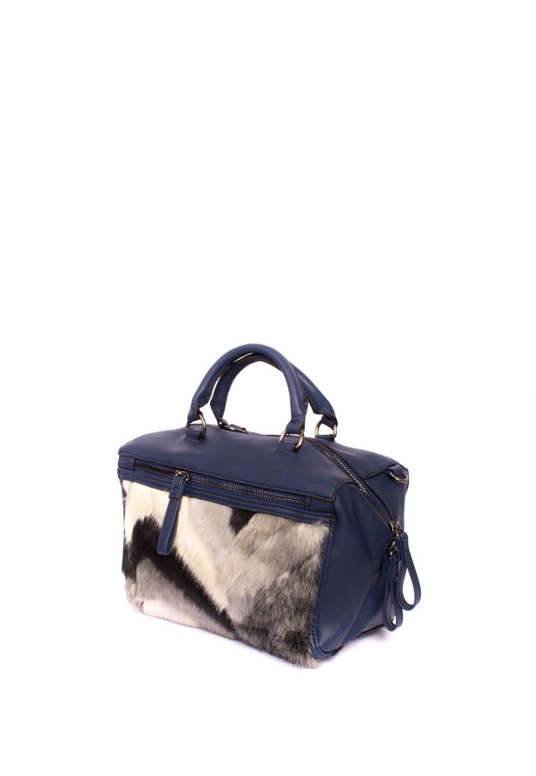 Cartera Piel Frontal Azul-1