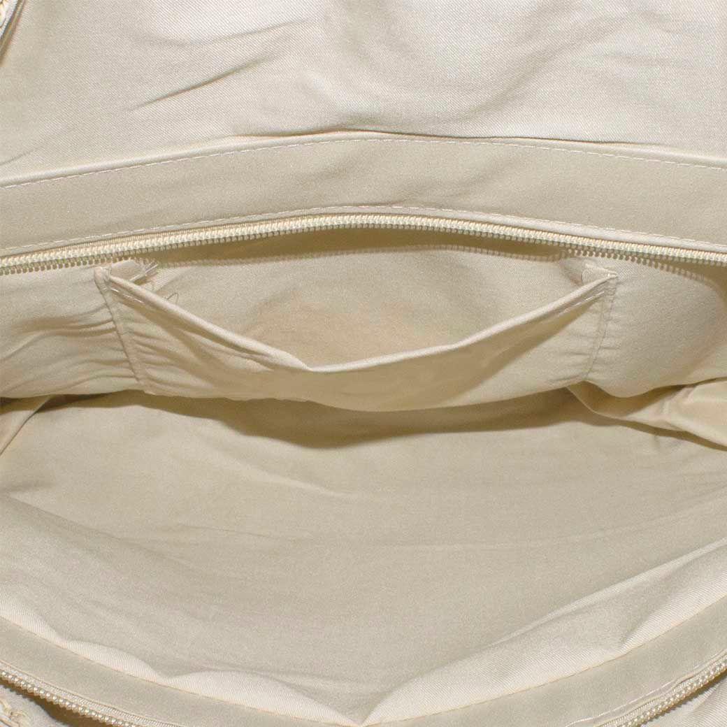 Cartera Paja Redonda 2 Manillas Beige-3