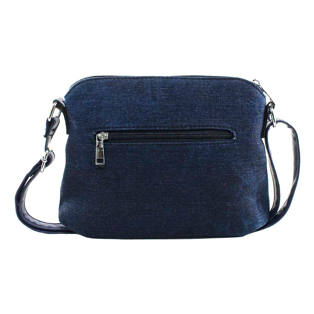 Bandolera Jeans Strass Azul Oscuro-2