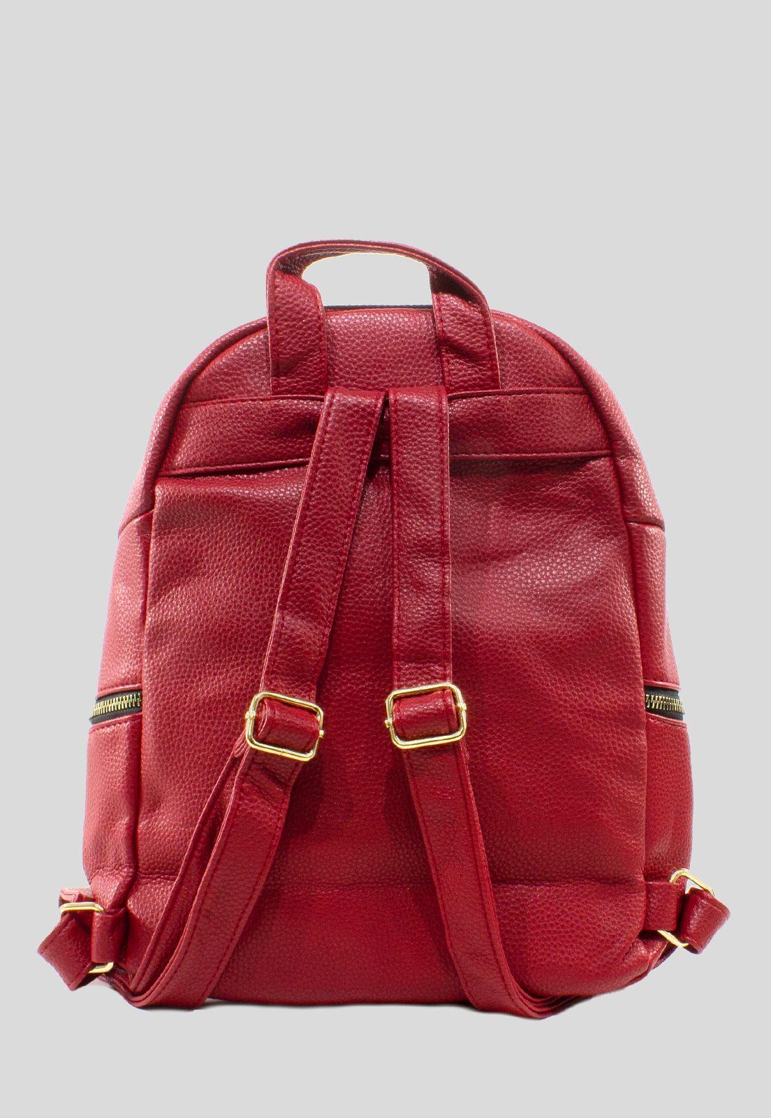 Mochila Bolsillo Rectangular Rojo-2