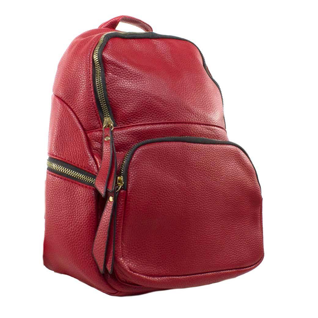 Mochila Bolsillo Rectangular Rojo-1