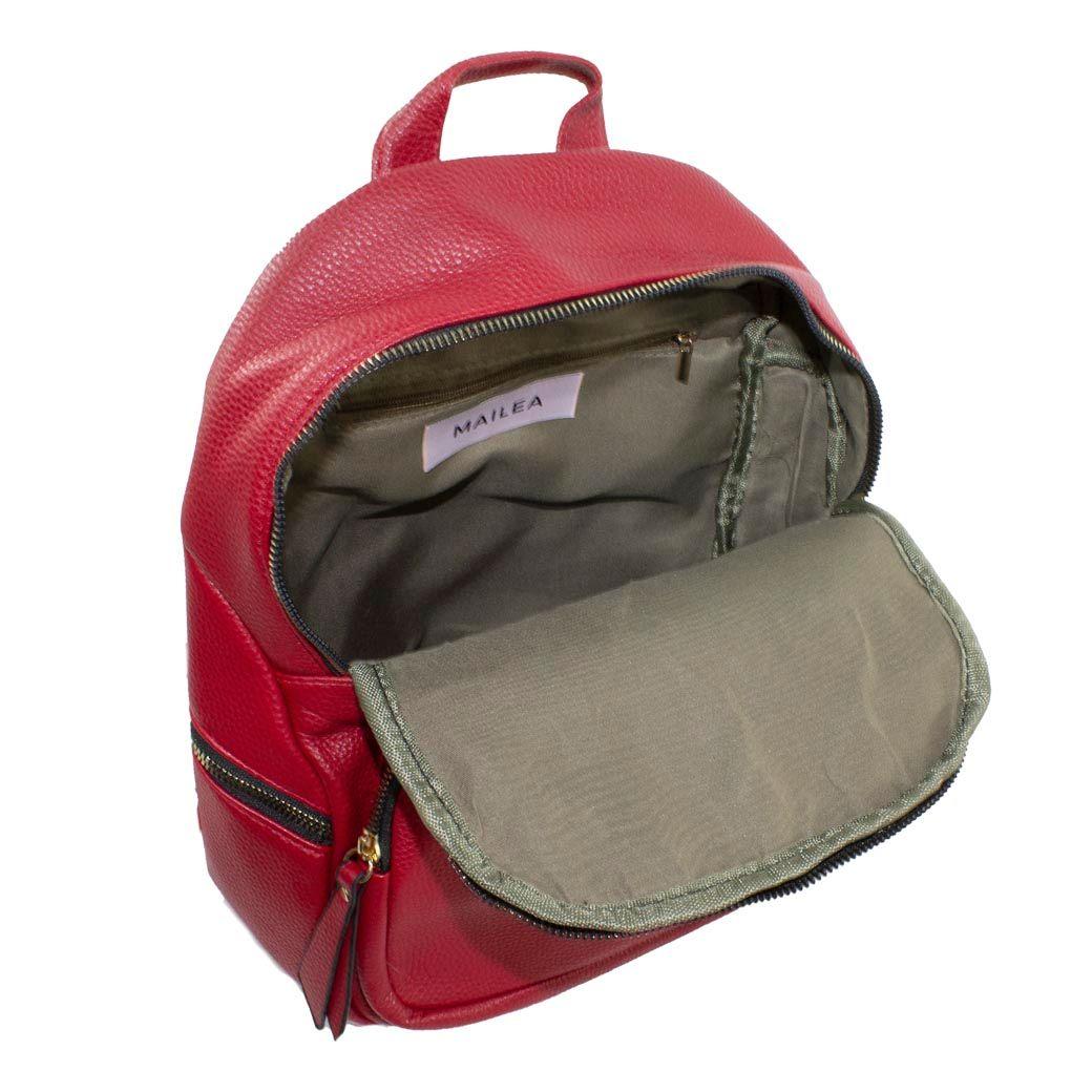 Mochila Bolsillo Rectangular Rojo-3