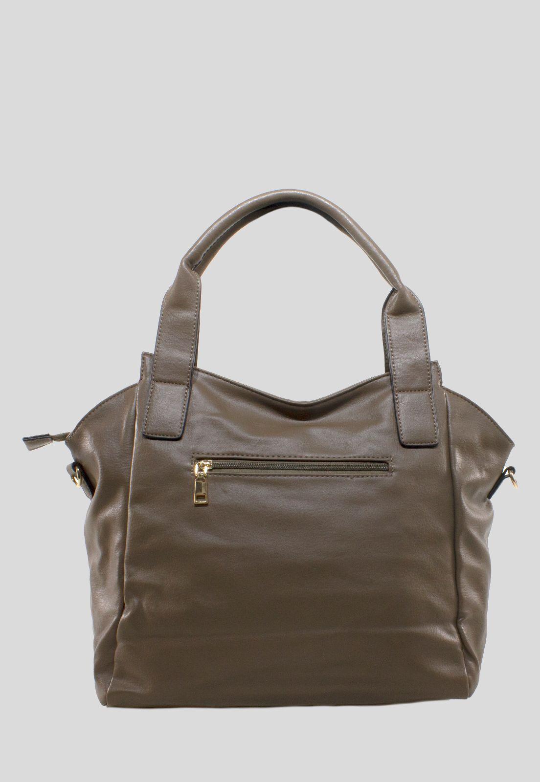 Cartera Franjas Acolchadas Taupe-2