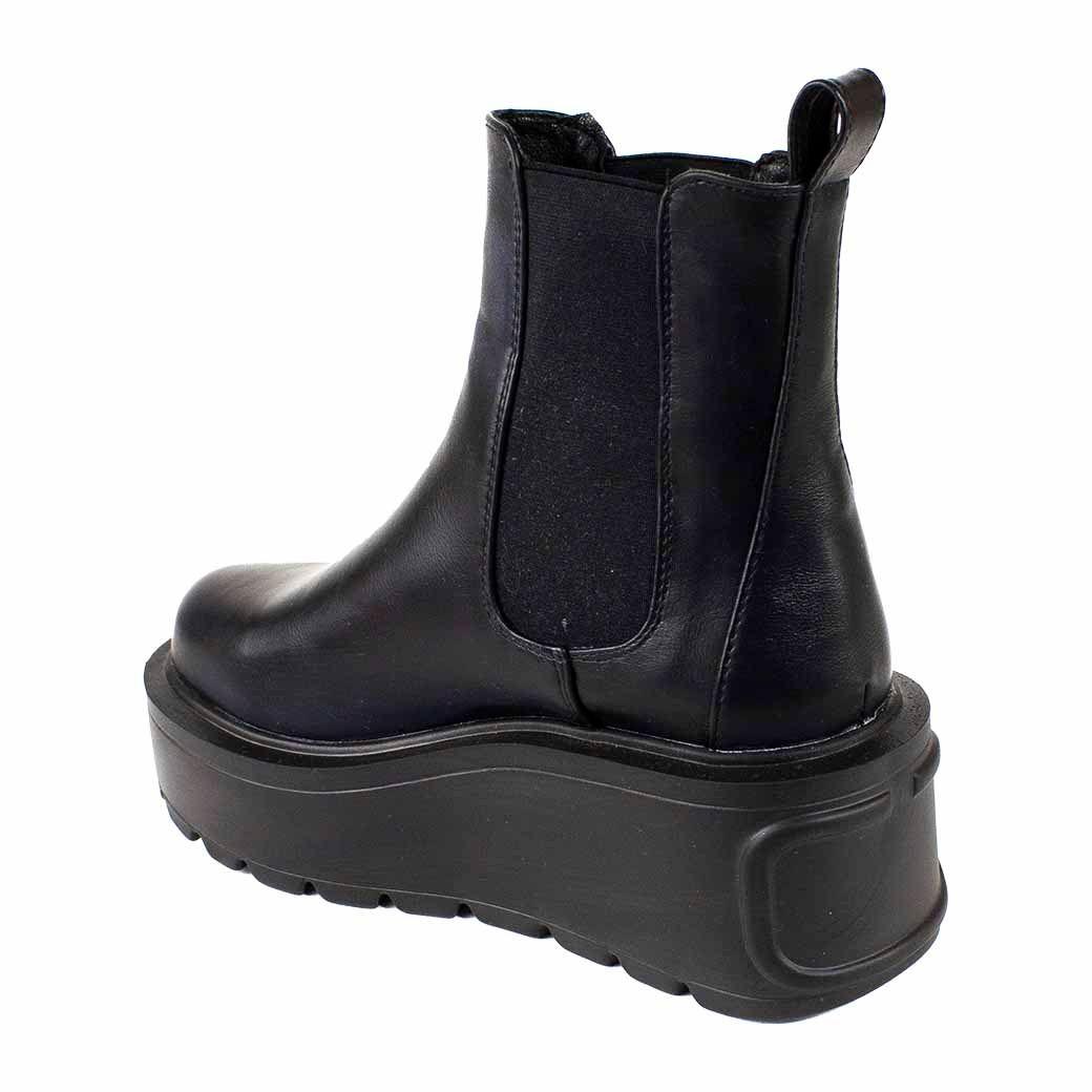 Botin Liso Biker Negro-2