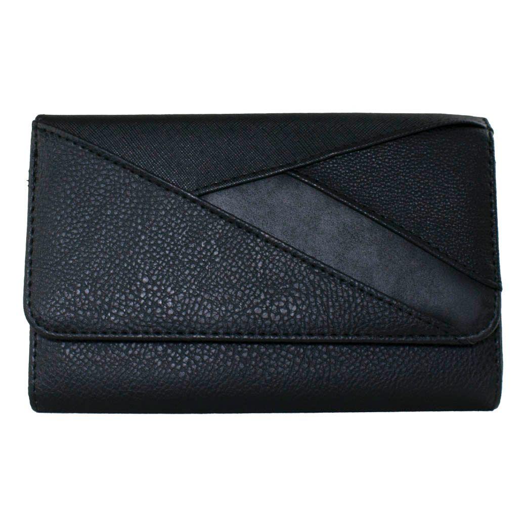 Billetera Patchwork Negro-0