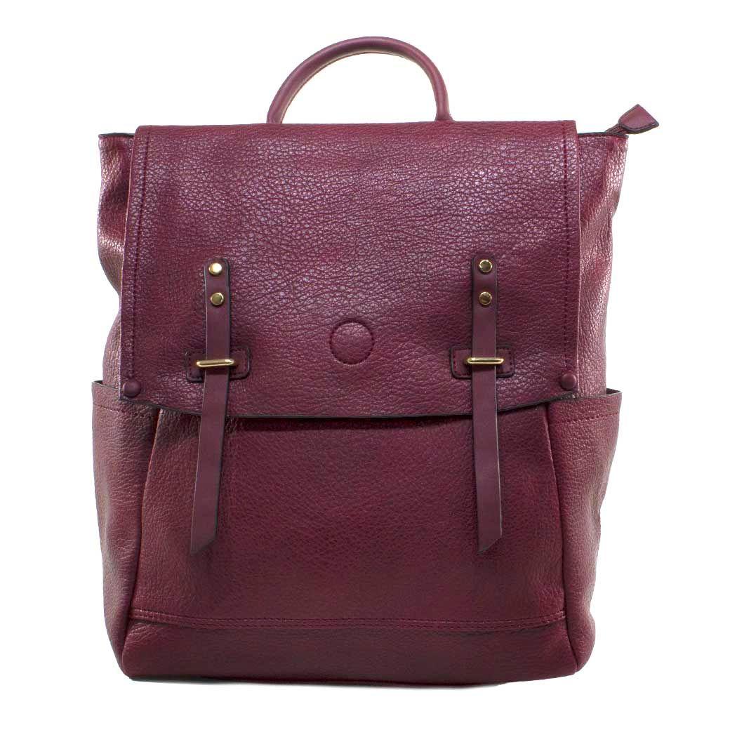 Mochila Grande 2 Pasadores Burdeo-0