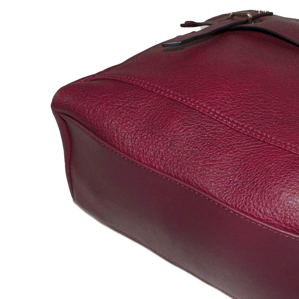 Mochila Grande 2 Pasadores Burdeo-4