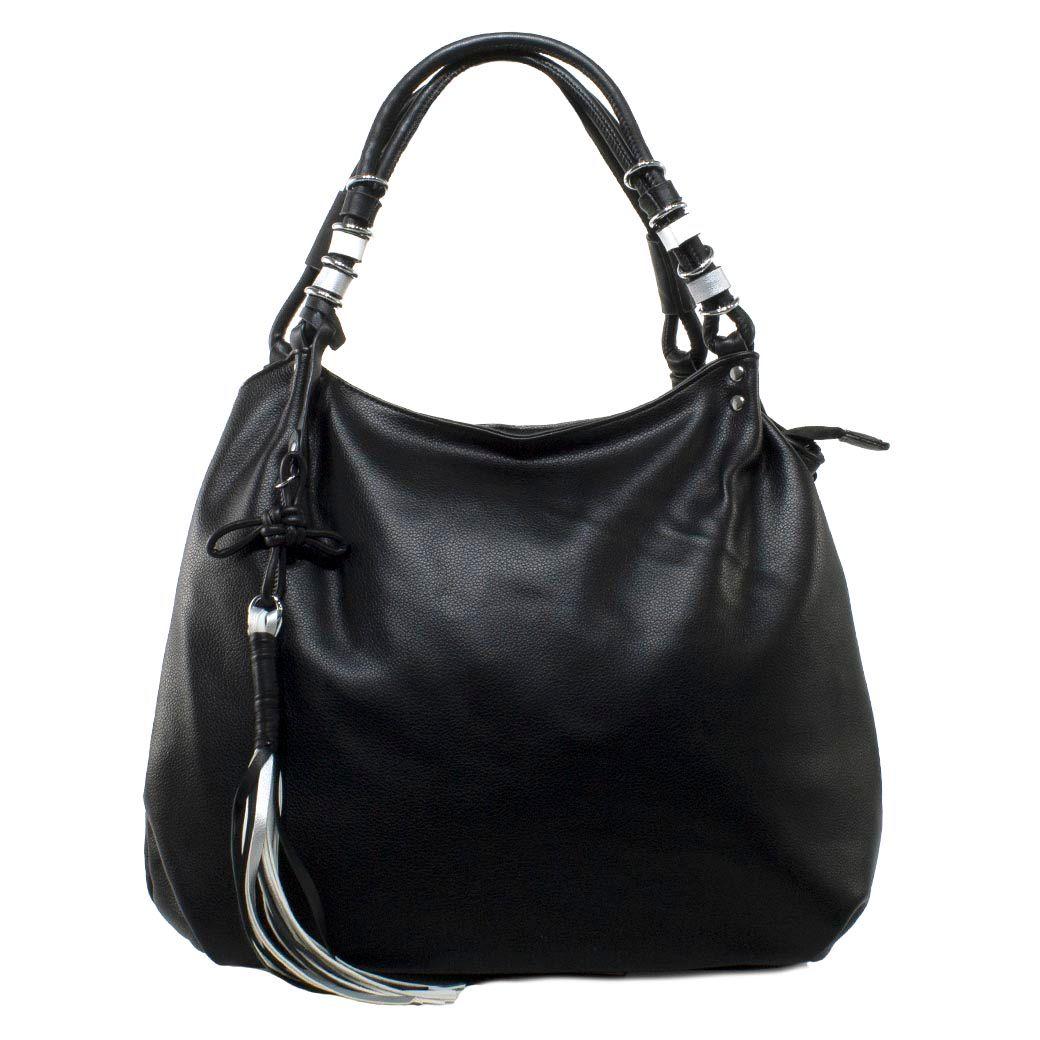 Cartera Con Tubos Manilla Negro-0