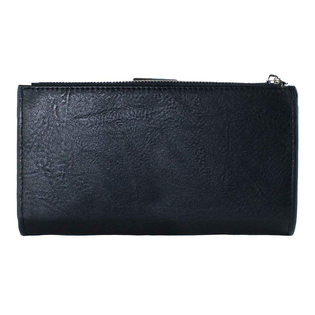 Billetera Grande Broche Negro-2