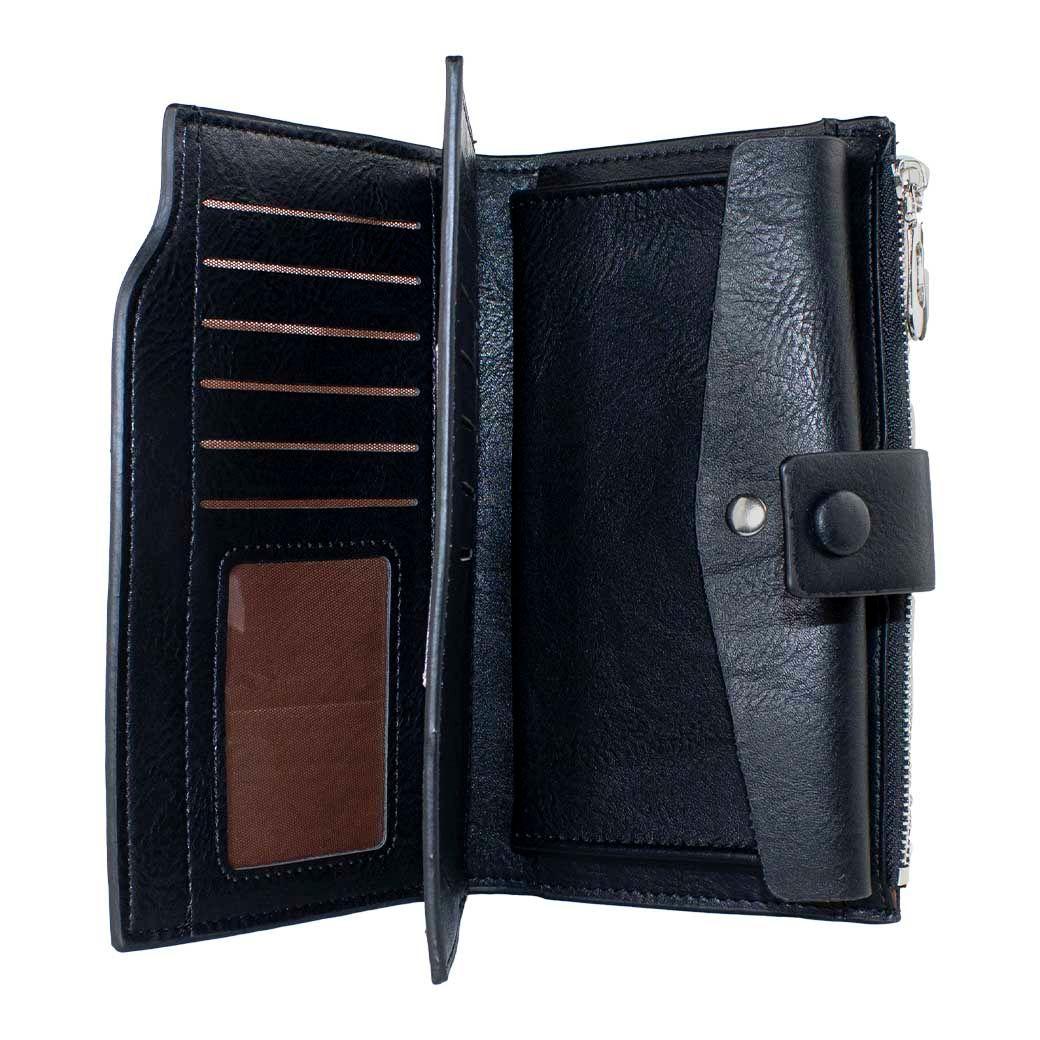 Billetera Grande Broche Negro-3