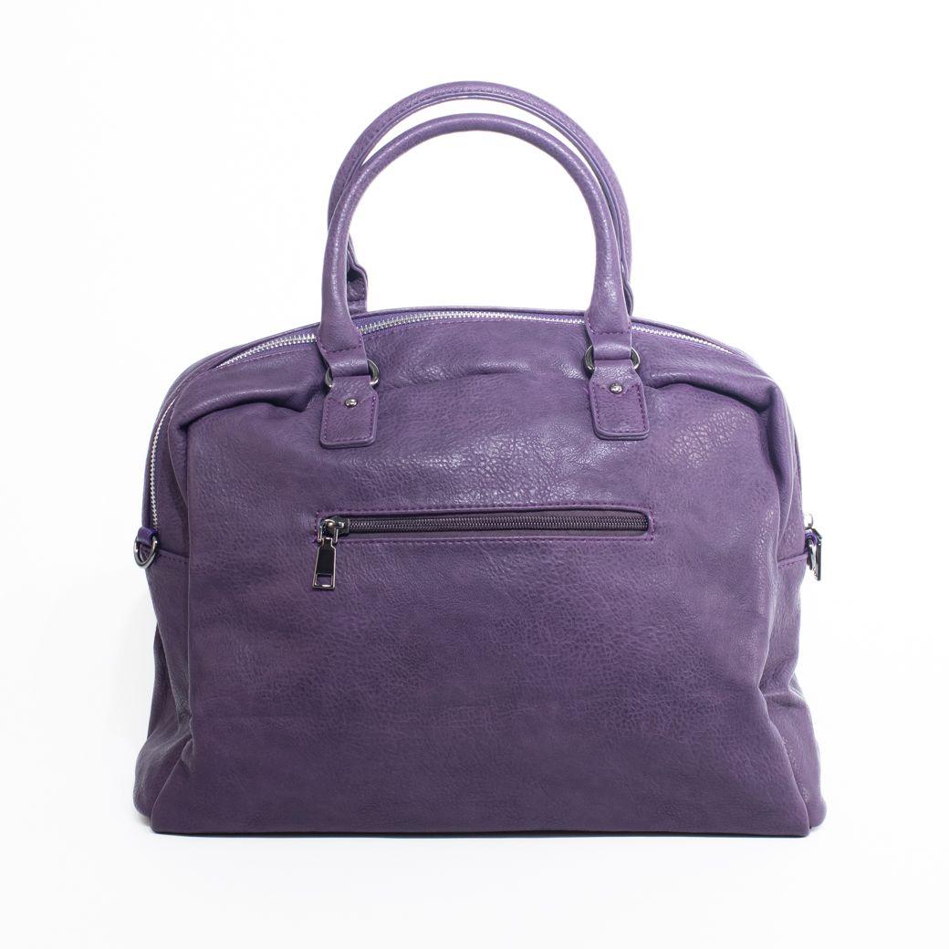 Cartera porta compu c/ cierres Morado-2