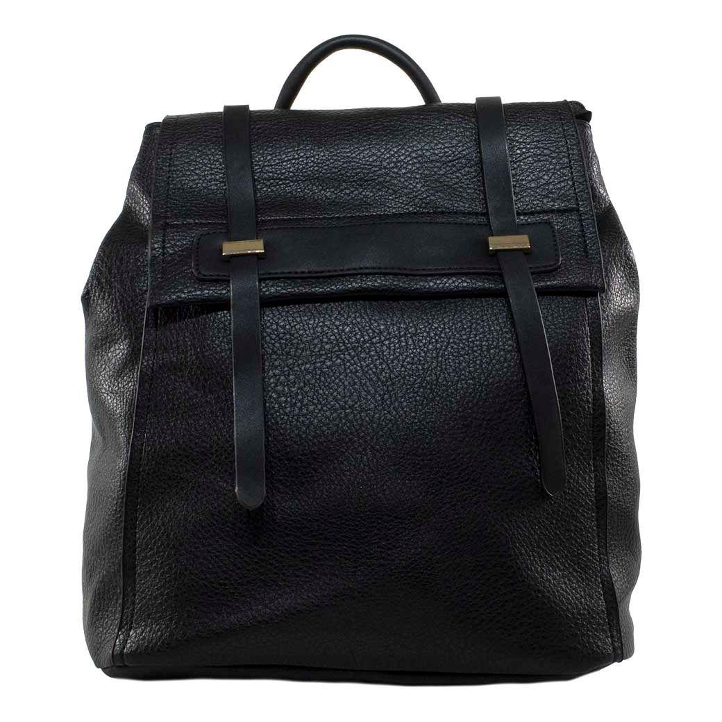 Mochila Grande 2 Lazos Negro-0