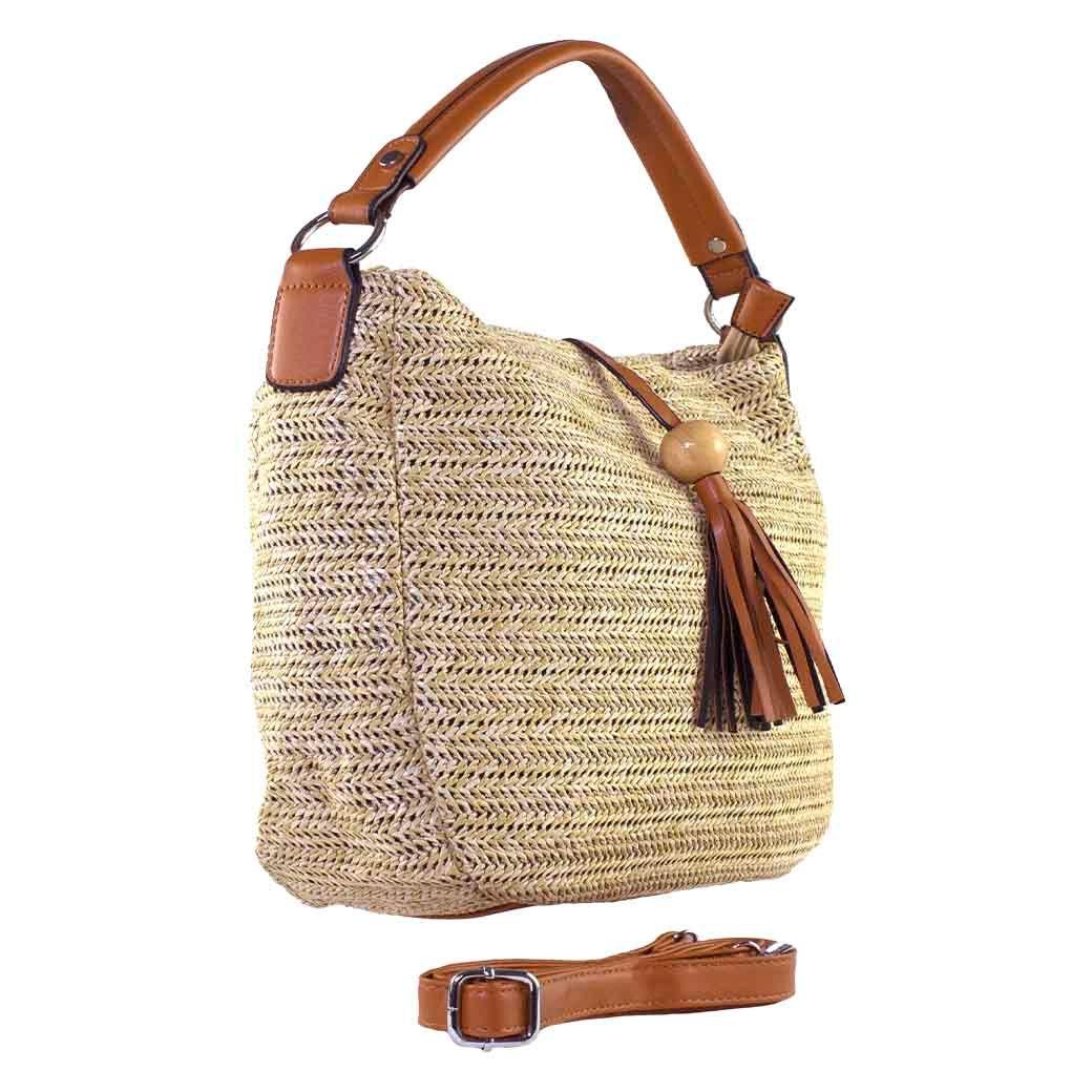 Cartera Rafia Casqueta Frontal Khaki-1