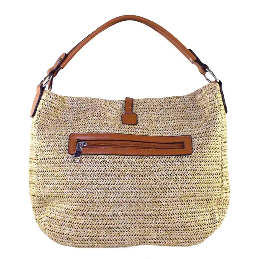 Cartera Rafia Casqueta Frontal Khaki-2