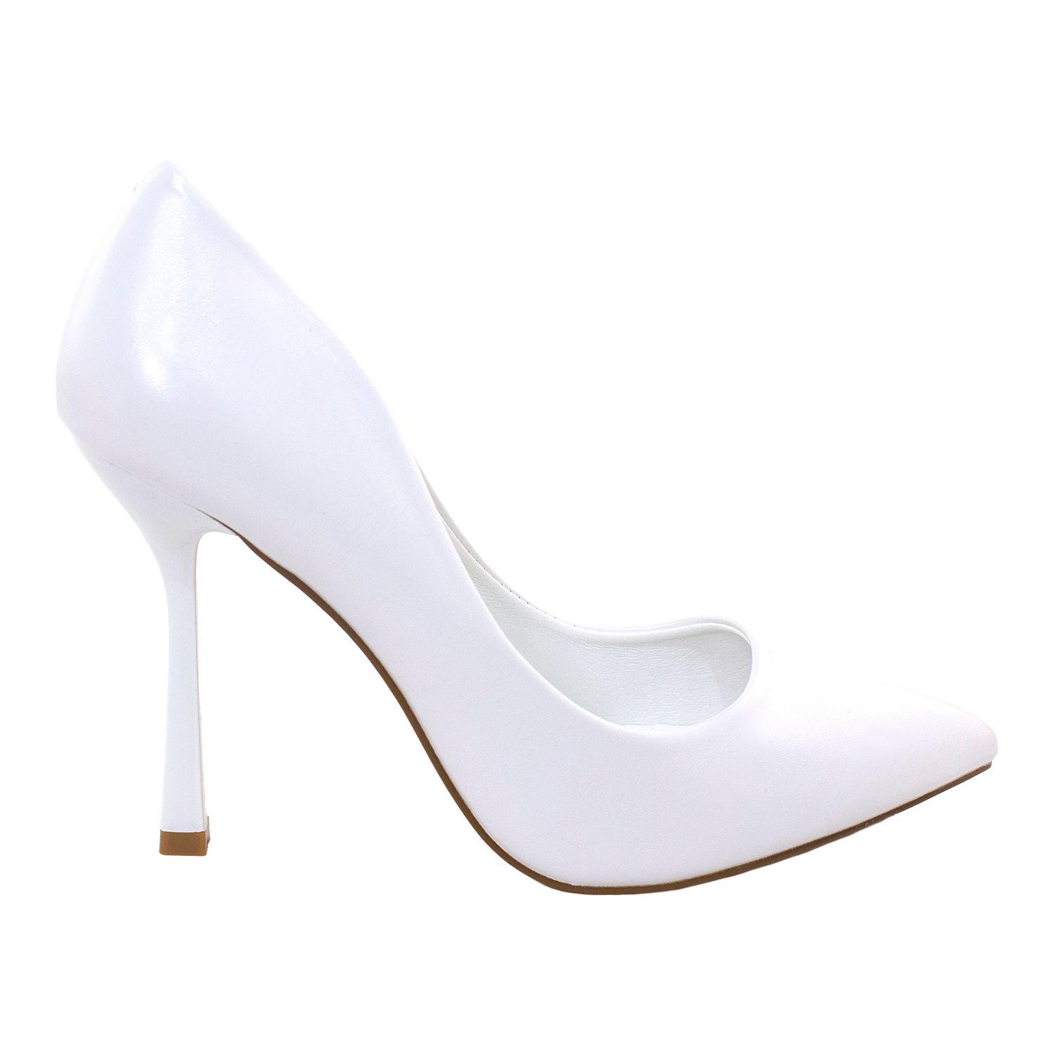 Stiletto Cerrado Taco 12 Blanco-0