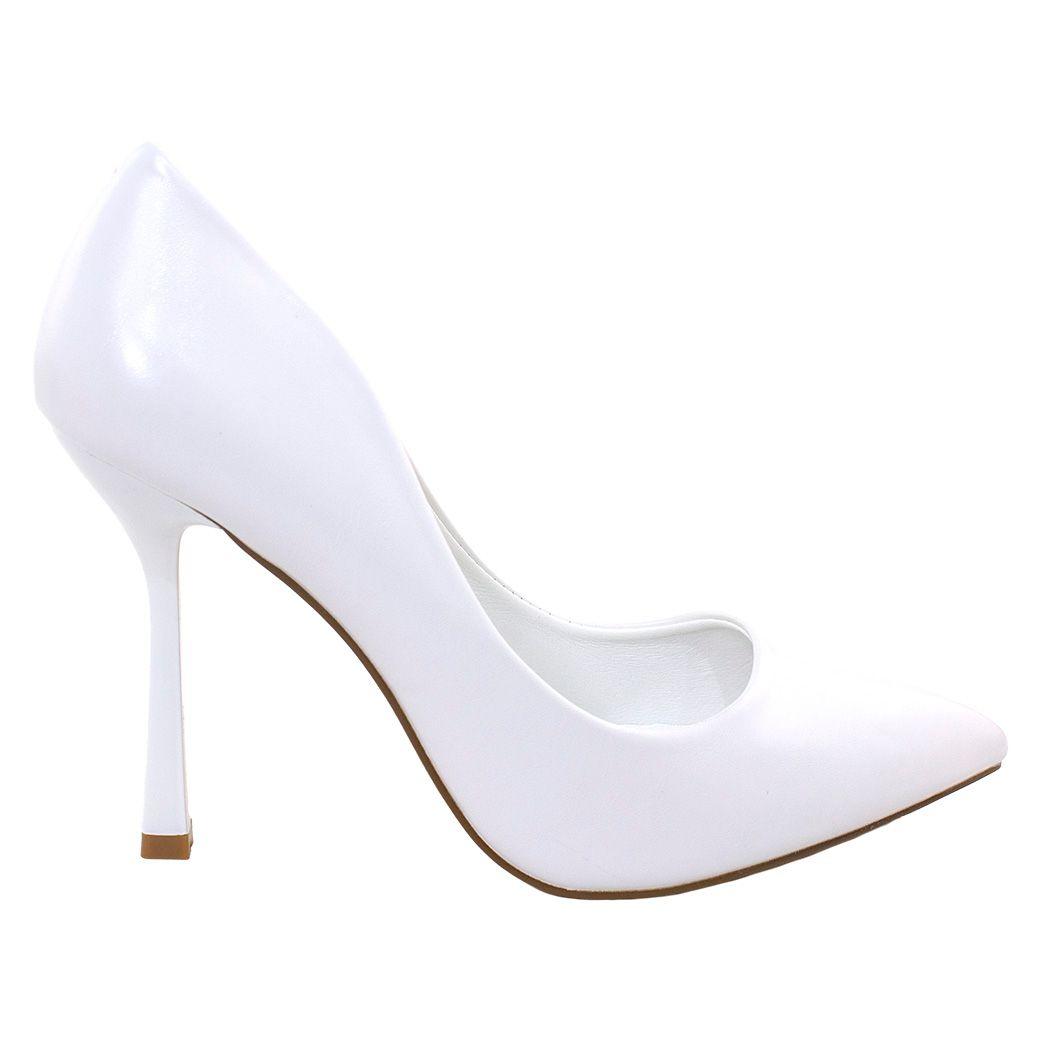 Stiletto Cerrado Taco 12 Blanco-1