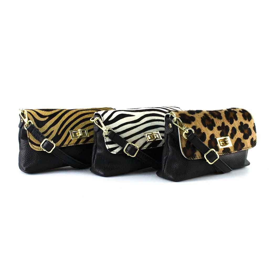 Cartera de Cuero Cerrojo 671 Mujer Leopardo Mailea-5