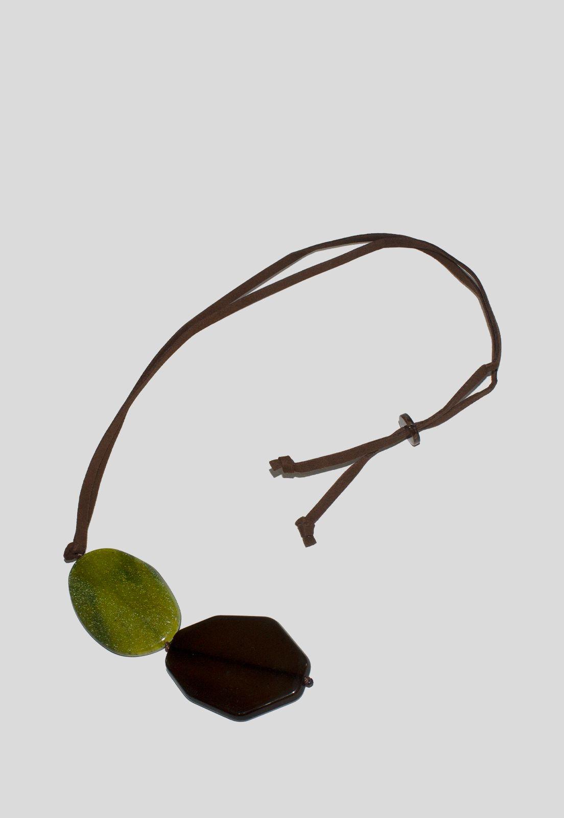 Collar placas irregulares Negro-2