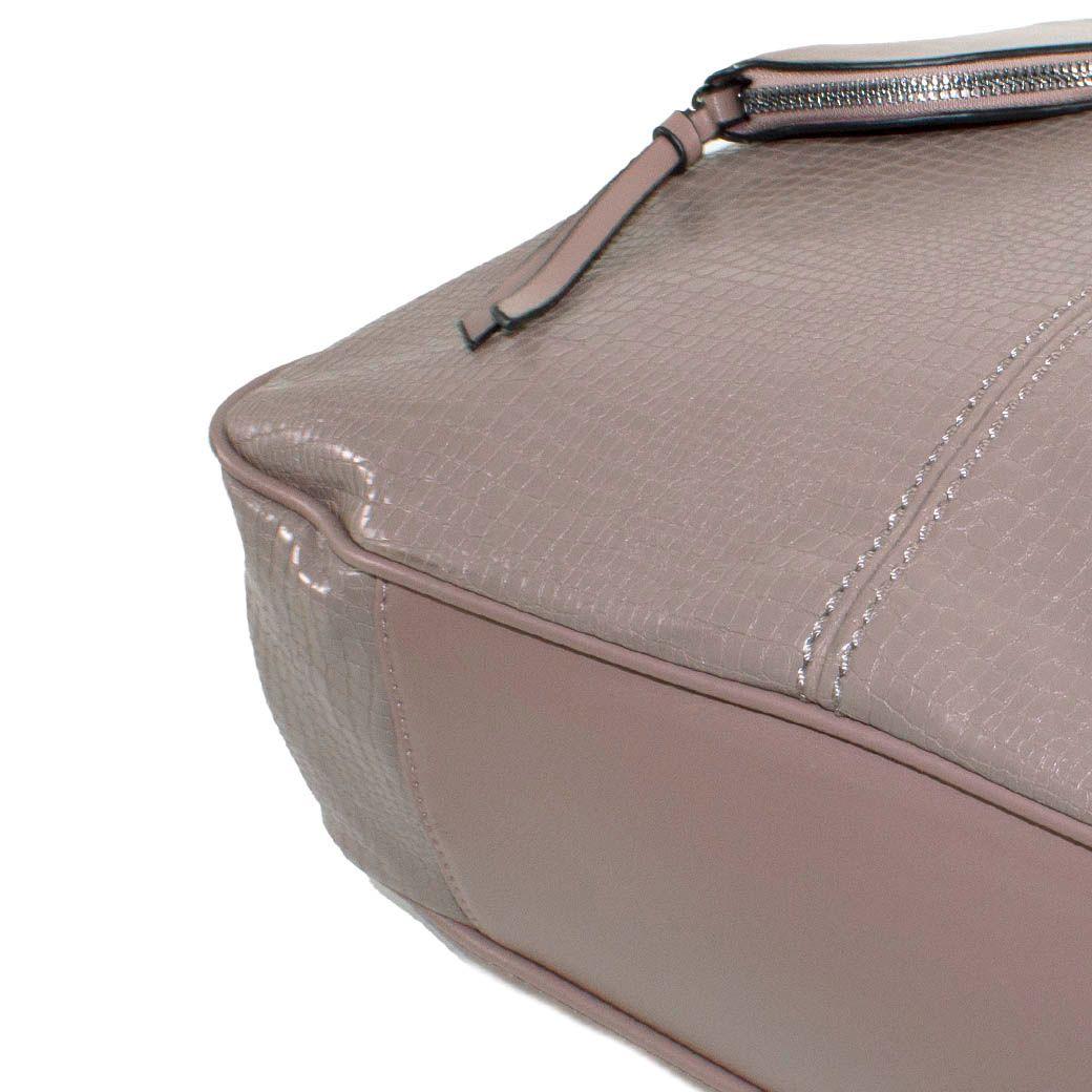 Cartera C/Argolla En Manilla Rosado-4