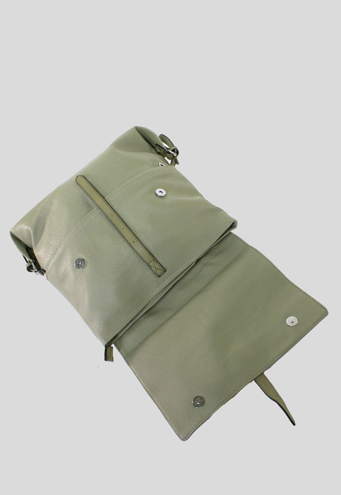 Mochila Con Tapa Rectangular Verde-3