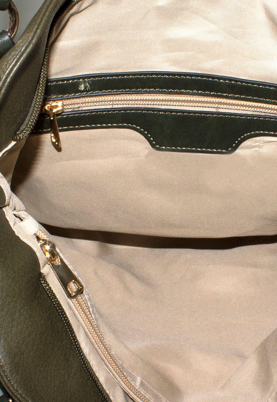 Cartera Clasica Bolsillo Boton Verde-3