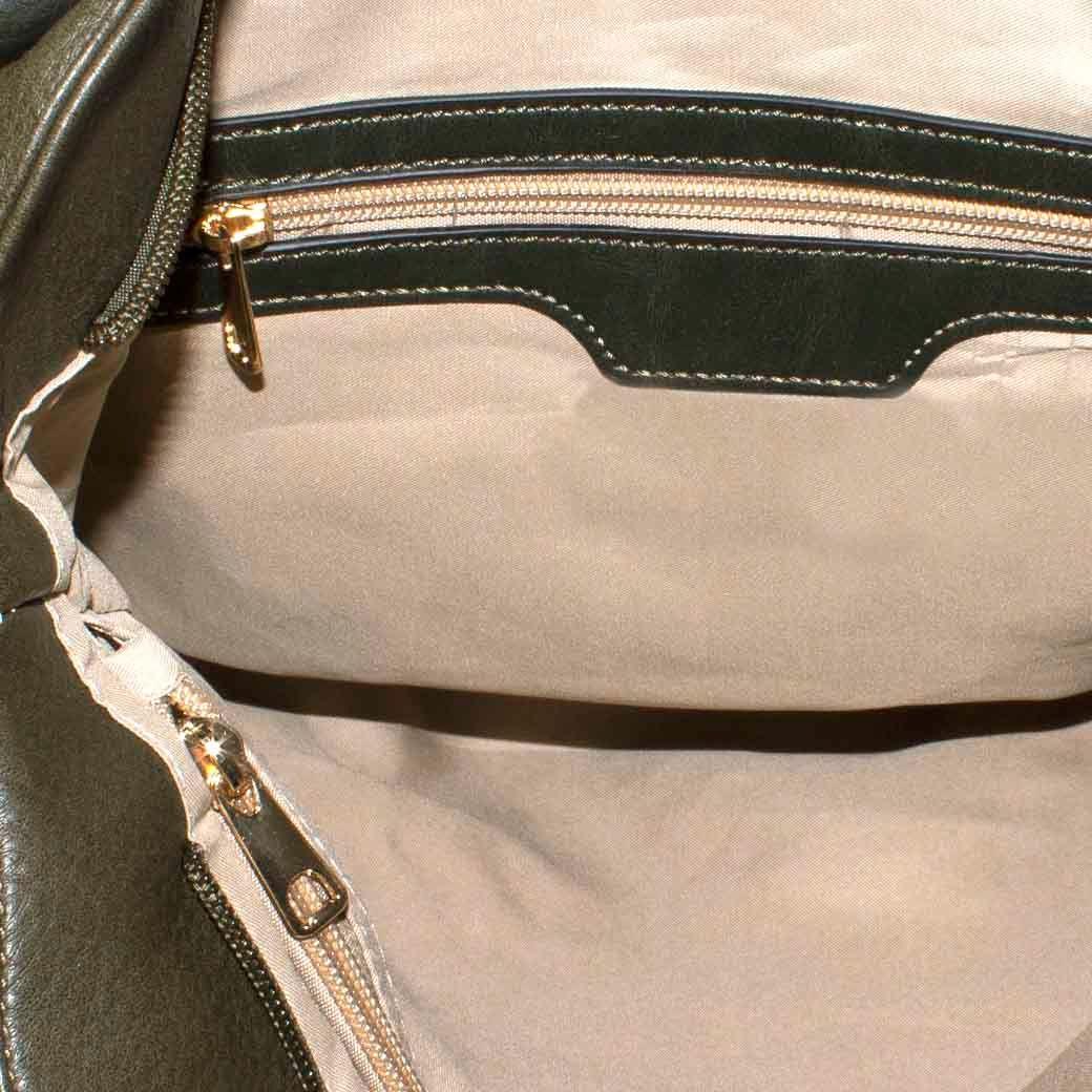 Cartera Clasica Bolsillo C/Boton Verde-3